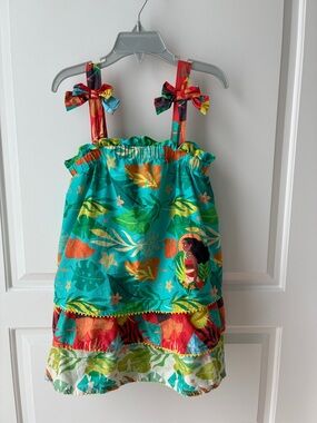 Disney Moana Tropical Print Sundress - Size 4
